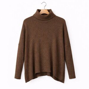 HALSTON | Brown Side Slit Sweater – Women’s Medium
